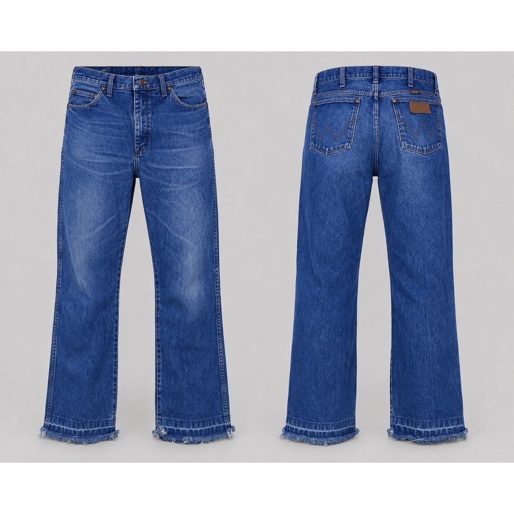 Vintage Wrangler Jeans Blue Denim 13MWZ   Men's 36x26 Cowboy Cut Western